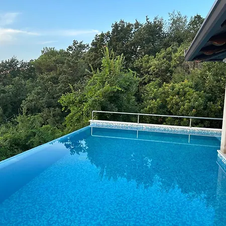Villa Navis With Two Separate And An Infinity Pool With Sea View Plomin
